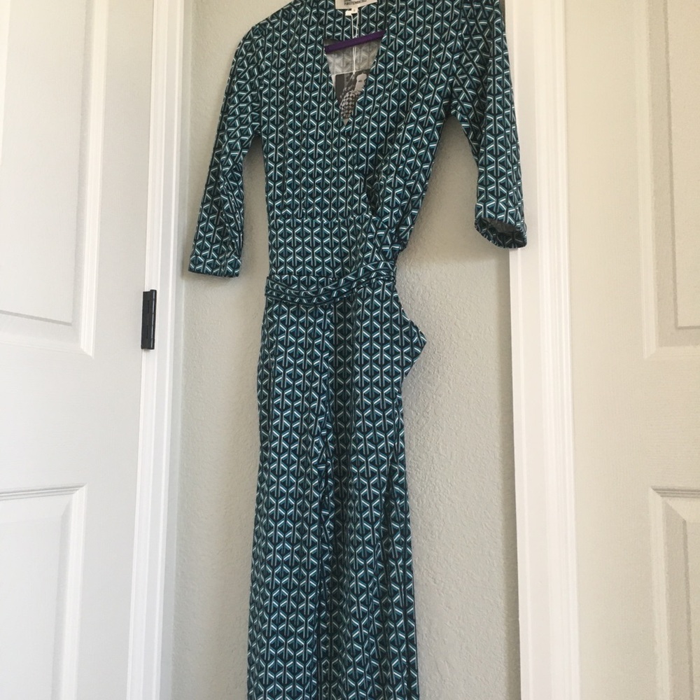 DVF Blaire Silk-Jersey Wide-Leg Jumpsuit